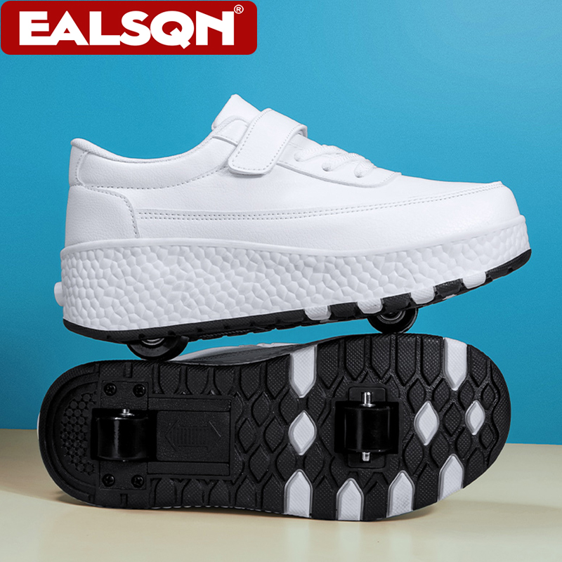 Running Shoes - أحذية تزلج للأطفال بعجلات مزدوجة للبنين