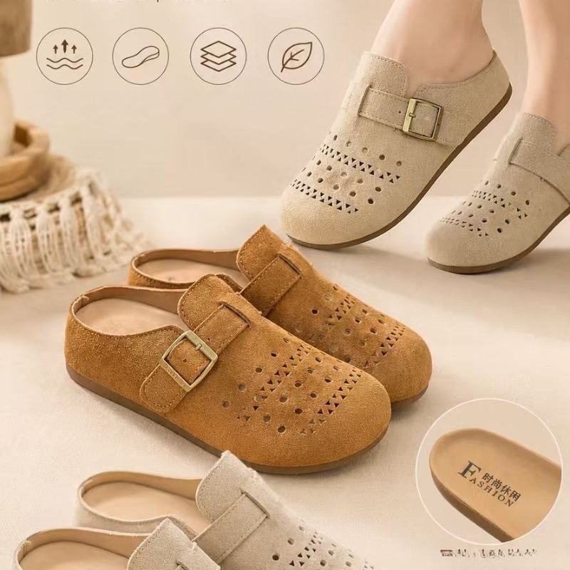 Sandals - صنادل نسائية صيفية سهلة الارتداء بنعل