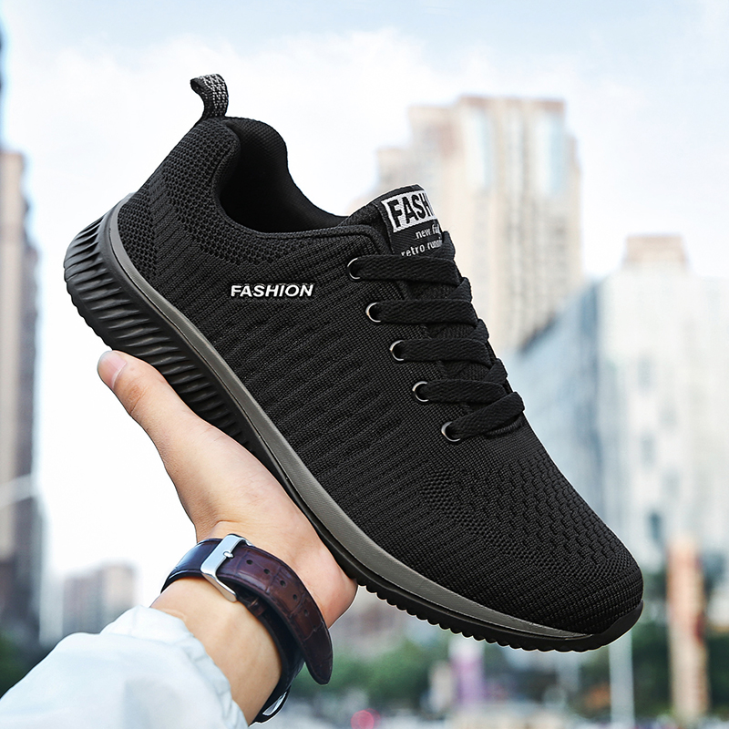 Knit Fabric Lace Up Sneakers - أحذية رياضية YRZL للرجال أحذية رياضية