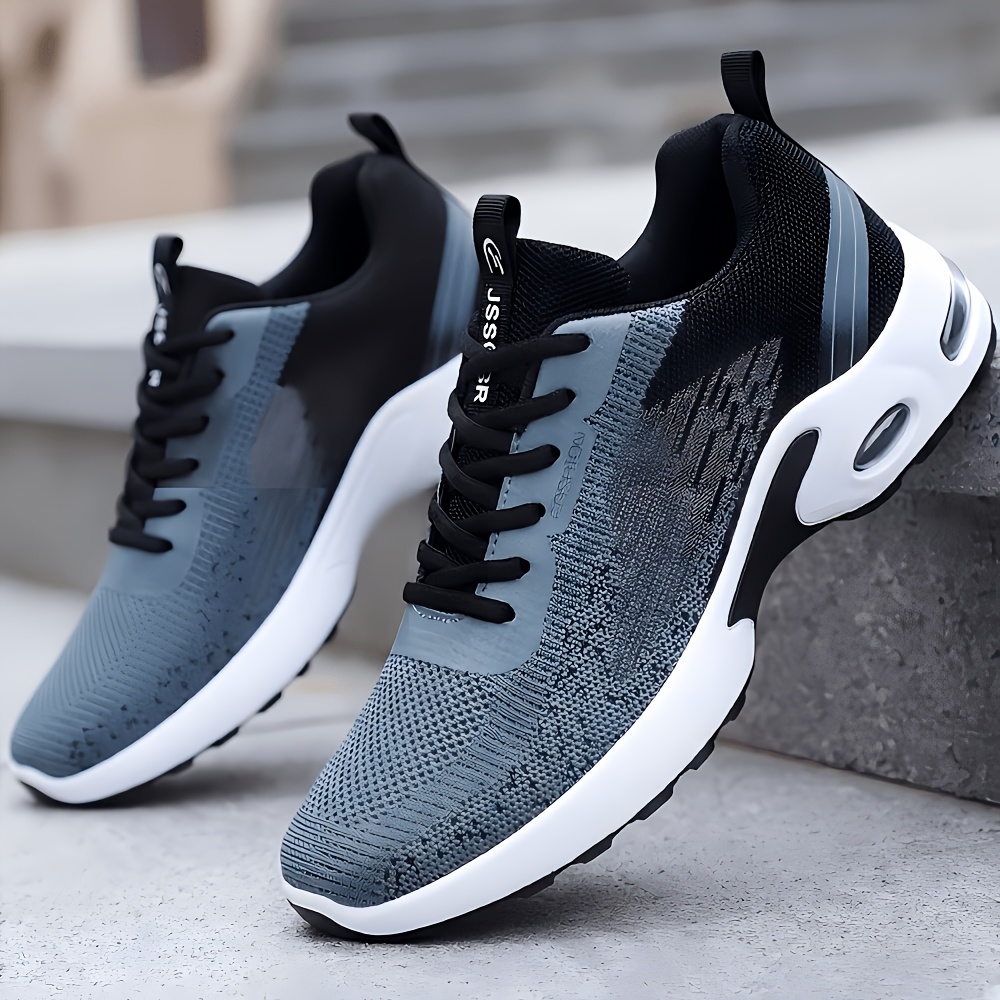 أحذية جري رجالية شبكية منسوجة  - مراجعة Shock Absorbing Gym Trainers وسعره