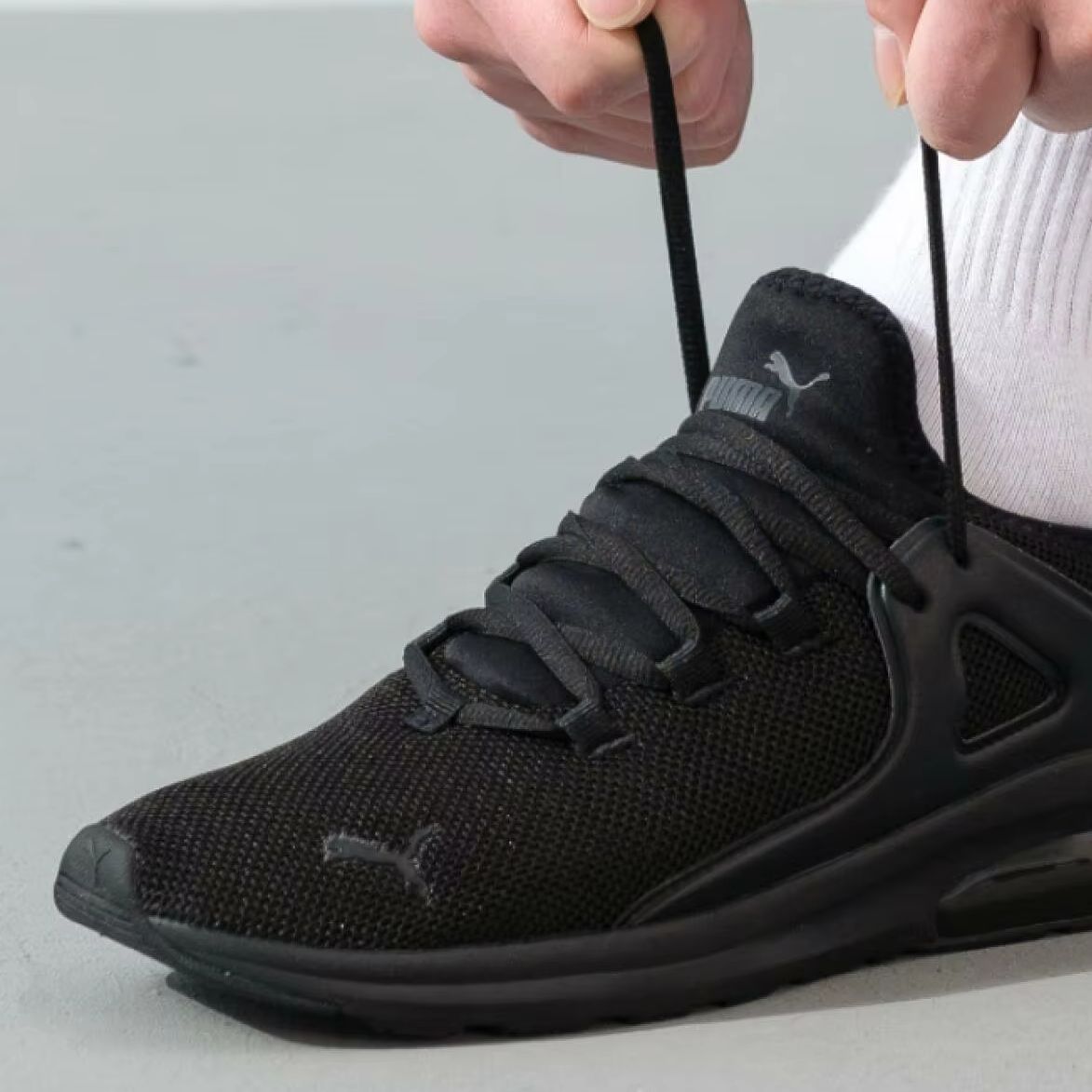 حذاء بوما رجالي كاجوال 385669- - مراجعة Knit Fabric Lace Up Sneakers وسعره
