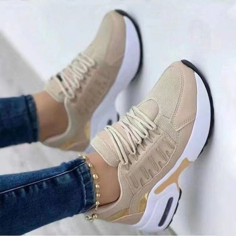 حذاء رياضي نسائي أنيق ذو نعل س - مراجعة Breathable Mesh Athletic Shoes وسعره
